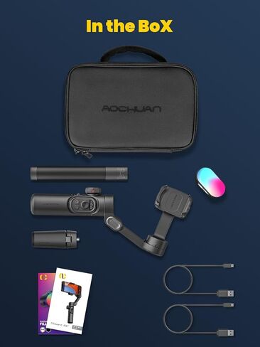 Phone Gimbal Stabilizer for iPhone 15 Pro Max Android Phones with Extension Rod 3-Axis Phone Gimbal Stabilizer with Follow Focus for Vlogging TikTok YouTube(Smart XE Combo1) in Saudi Arabia