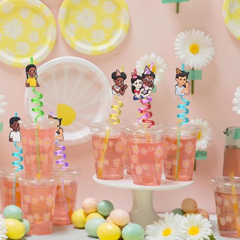 24pcs Musician Party Favors Straw, Musician Themed Reusable Plastic Straws with 2pcs Cleaning Brushes, Musician Themed Birthday Party Decorations for Fans Birthday Party Favors in Kuwait