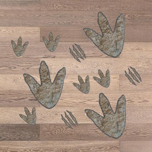 90 قطعة من ملصقات مسار الديناصورات القابلة للإزالة وملصقات آثار أقدام الديناصورات القابلة للإزالة وملصقات جدارية من الفينيل لديكور المنزل وغرفة نوم الأطفال in Kuwait