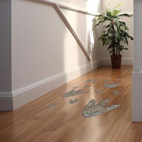 90 قطعة من ملصقات مسار الديناصورات القابلة للإزالة وملصقات آثار أقدام الديناصورات القابلة للإزالة وملصقات جدارية من الفينيل لديكور المنزل وغرفة نوم الأطفال in Kuwait