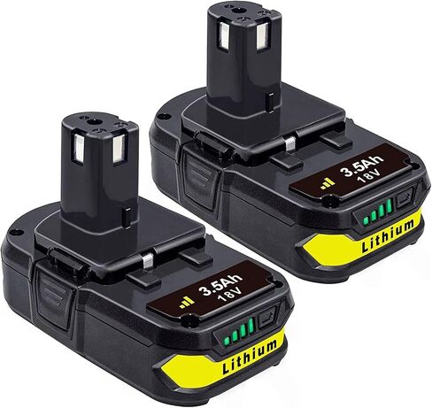 BOTKK 2 حزم 3.5Ah بطارية ليثيوم ل Ryobi 18 فولت واحد + بطارية P104 P105 P102 P103 P107 Ryobi 18 فولت تبديل البطارية in Saudi Arabia
