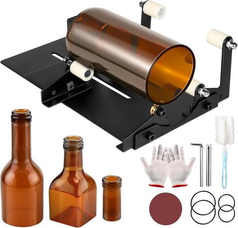 Glass Bottle Cutter - A Diamond Glass Cutting Machine Makes it Easy to Precisely Cut Both Square and Round Bottles. Transform Your Wine Bottles into Beautiful Works of Art with This DIY Tool in Saudi Arabia