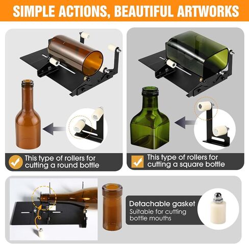 Glass Bottle Cutter - A Diamond Glass Cutting Machine Makes it Easy to Precisely Cut Both Square and Round Bottles. Transform Your Wine Bottles into Beautiful Works of Art with This DIY Tool in Saudi Arabia