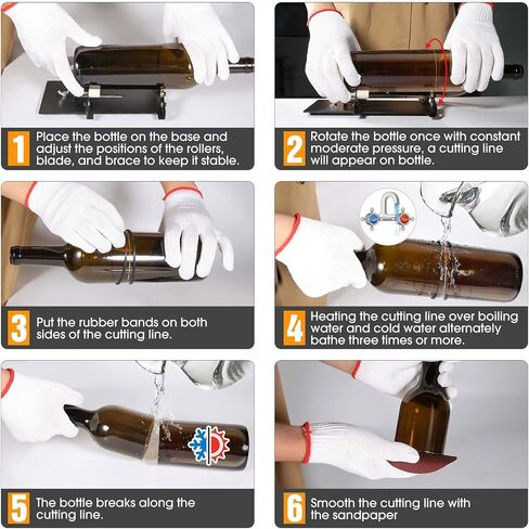 Glass Bottle Cutter - A Diamond Glass Cutting Machine Makes it Easy to Precisely Cut Both Square and Round Bottles. Transform Your Wine Bottles into Beautiful Works of Art with This DIY Tool in Saudi Arabia