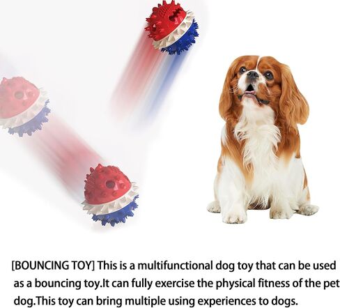 Dog Toys, for Puppy Small Large Dog Teeth Squeak/Playing/Chewing/Treat Dispensing/Cleaning Dog Toys. (Turq) in Saudi Arabia