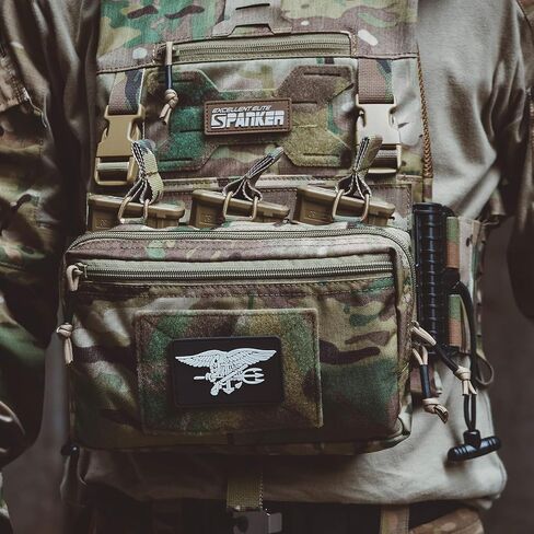EXCELLENT ELITE SPANKER Tactical Mag Admin Pouch Molle Utility Tool Pouch Medical EDC EMT Bag with Triple Mag Pouch for M4 M16 in Saudi Arabia
