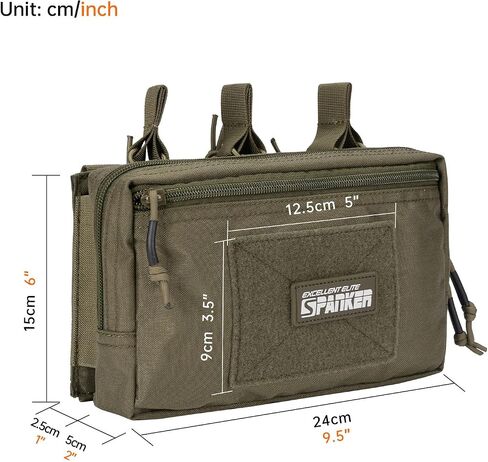 EXCELLENT ELITE SPANKER Tactical Mag Admin Pouch Molle Utility Tool Pouch Medical EDC EMT Bag with Triple Mag Pouch for M4 M16 in Saudi Arabia