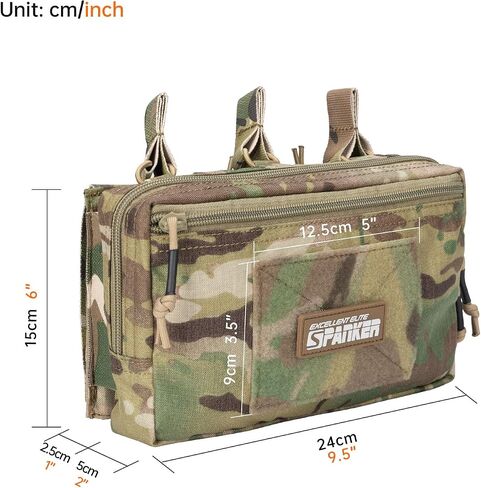 EXCELLENT ELITE SPANKER Tactical Mag Admin Pouch Molle Utility Tool Pouch Medical EDC EMT Bag with Triple Mag Pouch for M4 M16 in Saudi Arabia