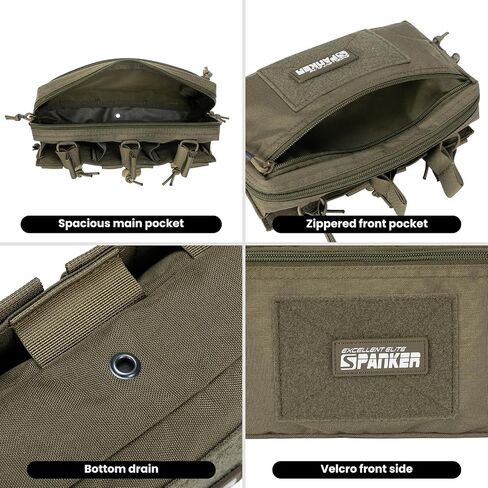 EXCELLENT ELITE SPANKER Tactical Mag Admin Pouch Molle Utility Tool Pouch Medical EDC EMT Bag with Triple Mag Pouch for M4 M16 in Saudi Arabia
