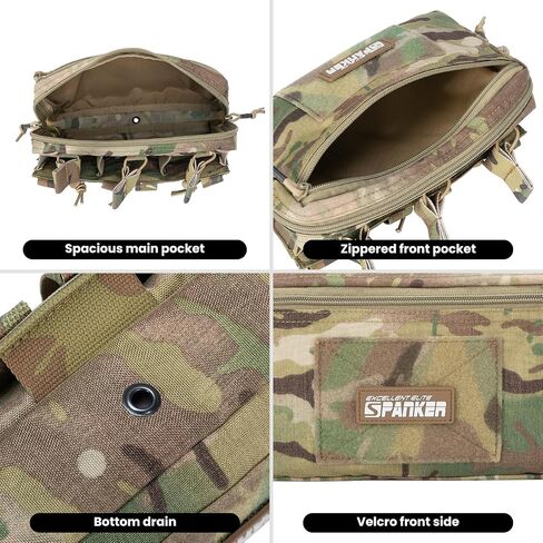 EXCELLENT ELITE SPANKER Tactical Mag Admin Pouch Molle Utility Tool Pouch Medical EDC EMT Bag with Triple Mag Pouch for M4 M16 in Saudi Arabia