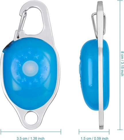 ضوء طوق LED، ضوء طوق الكلب القابل لإعادة الشحن، IP67 مشبك حلقة تسلق مقاوم للماء، ضوء علامة الأمان يُعلق على حقيبة الظهر، الدراجة، الطوق، المقود أو السرج، للمشي الليلي، الجري، التخييم أو ركوب الدراجات in Saudi Arabia