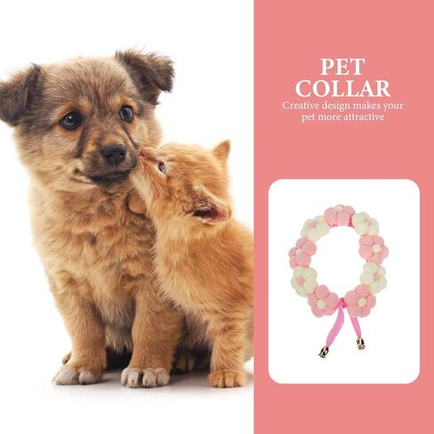 Mipcase Cat Collar, Plush Kitten Collar Cute Pom Pom Cat Collar for Kitten Cat Small Dog in Saudi Arabia