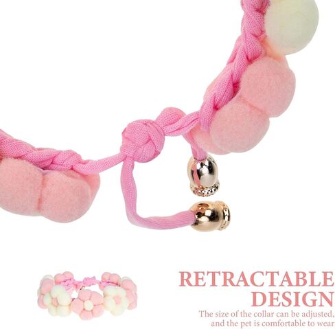 Mipcase Cat Collar, Plush Kitten Collar Cute Pom Pom Cat Collar for Kitten Cat Small Dog in Saudi Arabia