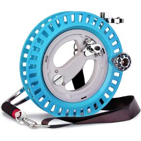 Professional 10.6 inch Kite Reel, Hand- Hold Steady Metal Roller with Belt for Big Kites