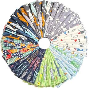 100% Cotton Fabric Bundle Quilt Squares 5''x5'', Animal Patterns Charm Packs Fabric Pre-Cut Pathwork for Quilting,Sewing,and DIY Scrapbooking(54pcs)
