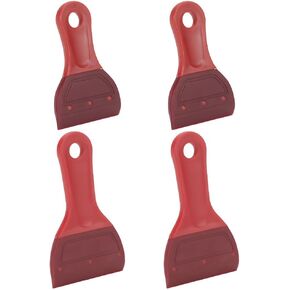 WEBEEDY 4 Pcs Squeegee Rubber Blade Screen Printing Squeegee,Self-Adhesive Screen Stencil Printing Squeegee,Rubber Squeegee Screen Printing for Apply Chalk Paste or Ink,Screen Cleaning Tools