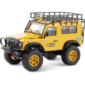 FCX24M FMS 1/24 RC الزاحف، عائلة لاند روفر، 2.4 جيجا هرتز للطرق الوعرة RC الزاحف مع تأثيرات الإضاءة، مفتاح السرعة وحزم الملحقات، سيارات RC للبالغين (الاكتشاف)