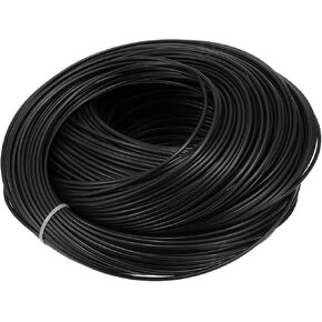 M METERXITY Wicker Repair Kit - Round Synthetic Rattan Fix Kit Plastic Wicker, Innovative DIY, Apply to Sofa Chair and Basket (2.5mm, 1.1 LB, Black)