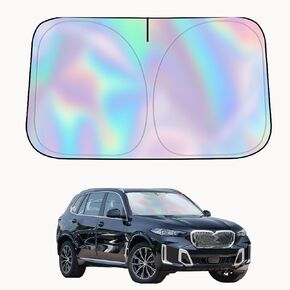 Leinouptcar Windshield Sun Shade/car Sun Shade,Sun Visors,are Suitable for Vehicle Models Such as sedans and SUV,Automotive Interior Sun Protection, Foldable, Storage Bag (Small)