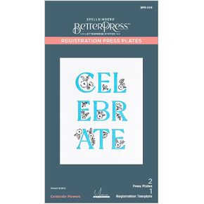 Spellbinders Celebrate Flowers Press Plate, Metal