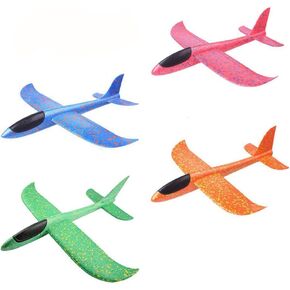 Manual Throwing Foam Airplane Toys, 4PCS Glider Plane Model Aircraft Kit for Boys Girls Toddlers Adults Outdoor Sports