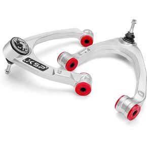 KSP Aluminum Forged Upper Control Arms For 2007-2018 Silverado Sierra 1500, 2-4" Adjustable Front Control Arm With Greasable Ball Joint Replacement OE Control Arms, 2pcs Unti-Rust Aftermarket UCA