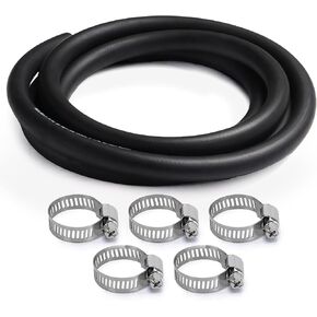 Straight 11FT Length Heater Hose Coolant Radiator with 10 Hose Clamps Reinforced Rubber 5/8 inches Inside Diameter Heater Hose 100PSI