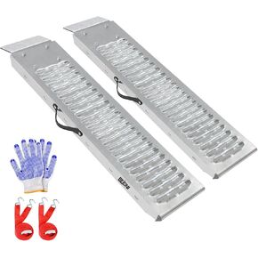 Shed Ramp 2pc, Steel Loading Ramps, 960lbs Capacity, Lawn Mower Ramps for Shed, Trailer Ramp for ATVs, Motorcycles, Cart, Home Steps, Stairs, 39.9" L x 8.7" W