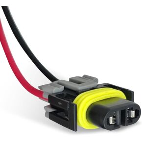 2 PCS Automotive Light Connector, Headlight Harness Plug, Multi-purpose Wire Connector, Universal for Most Cars (Black)