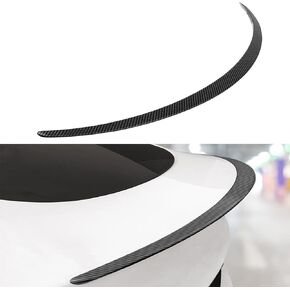 Real Carbon Fiber Spoiler Compatible with Tesla Model Y 2024-2020 Upgrade Model Y Trunk Lid Spoiler Sport Model Y Rear Spoiler Exterior Accessories-Matte Carbon Fiber
