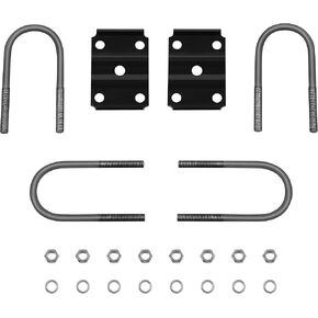 مجموعة مسامير على شكل حرف U للمقطورة من JY PERFORMANCE، محور دائري 2-3/8 بوصة لمحور مقطورة 3500 رطل، طول 5-1/2 بوصة، متري M12 × 1.75 (عبوتان) in Kuwait