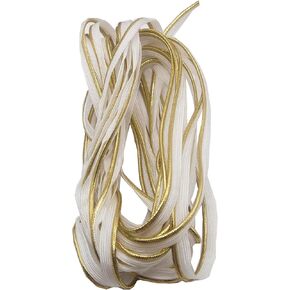 10 Yards 1/2 Inch Piping Bias Tape, Piping Trim with Cord for Sewing DIY Craft Home Decoration Lamps, Draperies (Golden Color)
