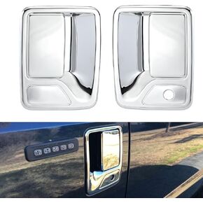 Chrome Top Half Mirror Caps Cover Trim Replace for 2008-2016 Ford F250 F350 F450 F550 Super Duty Towing Accessories (mirror cover)
