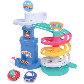 Kidoozie Park 'n Roll Garage - 4-Story Spiral Ramp Parking Fun for Toddlers 18+ Months!