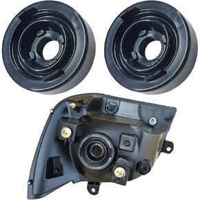 2PCS Car Headlight Cover, 85mm Headlight Dust Cover with 20mm Hole, Rubber Seal Protective Cover for H4 Bulb Housing Conversion, Auto Replacement Accessories for Cars, SUVs, Trucks (3.3inch)