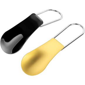 Folding Mini Metal Shoe Pulls 5.7 Inch - Travel Friendly for Men, Women and Children - Pack of 2