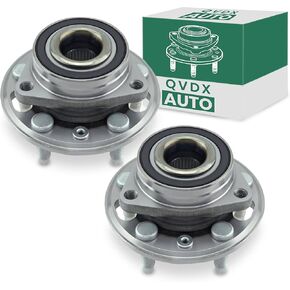 VDX 2x Front Wheel Bearing Hub Assembly | Compatible with Chevrolet Equinox, Impala, Malibu, GMC Terrain, Buick Allure, LaCrosse, Regal, Cadillac CTS, XTS, Saab 9-5 | High-Carbon Steel Flanges