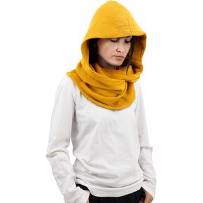 Women Men Fashion Pullover Scarf Hooded Scarf | Multifunctional Medieval Linen Cotton Cowl Hood Vintage Goth Cape Costume