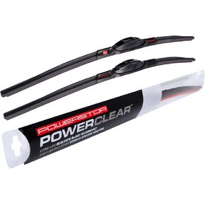 PowerClear من PowerStop - PCK-2019-1 - مجموعة شفرات ممسحة الزجاج الأمامي مقاس 20 بوصة + 19 بوصة، نوع خطاف J لسيارة Honda CR-V [نموذج محدد]