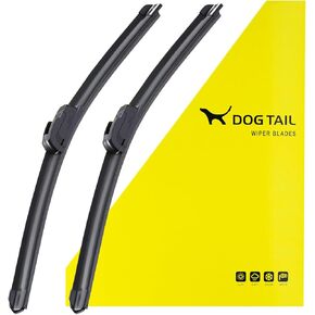 OEM Wiper Blade for My Car,Dog Tail 19"+19" Premium All-Season Front Windshield Wiper Blades (Set of 2)