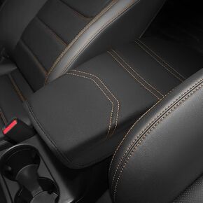 غطاء وحدة التحكم المركزية لمازدا CX-5/CX5 2017 2018 2019 2020 2021 2022 2023 2024 الملحقات، غطاء مسند الذراع الجلدي وسادة مسند الذراع صندوق حماية مقعد الذراع مسند غطاء صندوق الملحقات