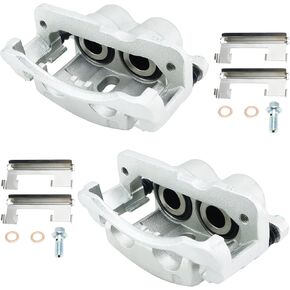 طقم فرجار الفرامل بدون دعامة بديلة لسيارة Chevy Silverado 1500 99-05، Tahoe 00-06، GMC Sierra 1500 99-06، Yukon 00-06، Cadillac Escalade 02-06، يمين + يسار: 18B4728 + 18B4729 in Kuwait