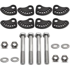 Camber Lock Alignment Fix & Upper Arm Cam Bolt 304 Stainless Steel Kit Compatible with Silverado Sierra Silverado 1500 2500 3500 1999-2019