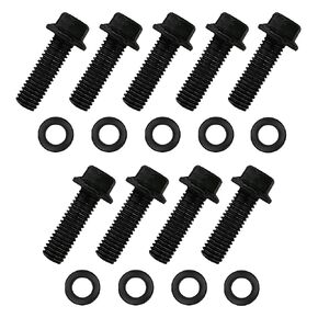 A.A Pressure Plate Clutch Cover Bolt Kit Replacement for Honda 2.0, 2.3L - DOHC, 8mm x 1.25, Black
