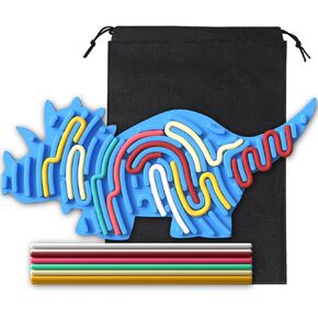 4Pcs Sensory Activity Board,Silicone Sensory Toys for Calming, Stress, Anxiety, ADHD, Autism,Fidget Toys for Inspire Kid's 3+ Creative Talents,Includes Triceratops,Bear,Rainbow,Christmas Tree