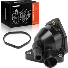 A-Premium 19320PNA003 Engine Coolant Thermostat Housing Compatible with Select Honda/Acura Models - CR-V CRV 2002-2006, Civic 2002-2002, RSX 2002-2006, 2.0L 2.4L - Lower