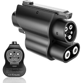 NACS to CCS1 Charging Adapter, Max 250KW Supercharger Adapter, 500-1000V Electric Vehicle Charging Adapter for Tesla V1/V2/V3/V4 DC Fast Charging Stations, Fit for Ford & GM and Rivian