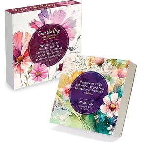 TF PUBLISHING 2025 Anti Affirmations/Daily Sarcasm Daily Desktop Calendar | Home and Office Organization | Full-Color Easy Tear-Off Pages | Attached Fold-Out Cardboard Easel for Desks | 5.25" x 5.25"