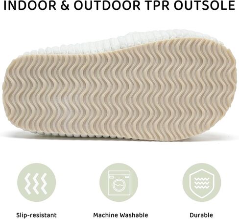 IceUnicorn Girls Slippers Kids Cute Corduroy Bow Crossbands Slide Slipper Toddler Memory Foam Open Toe House Shoes for Indoor & Outdoor in Saudi Arabia