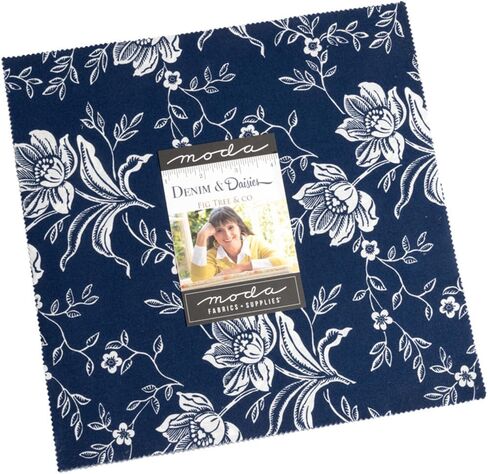 Denim & Daisies Layer Cake®, 42-10" Precut Fabric Quilt Squares by Joanna Figueroa in Saudi Arabia